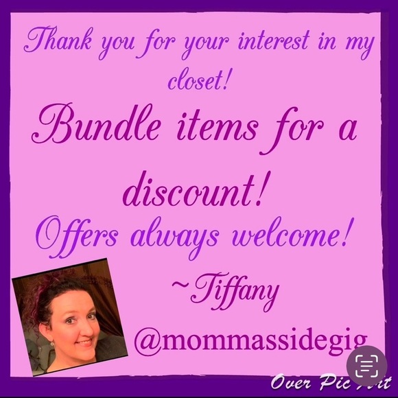 CATO Pants Women’s 14/16 Wide leg Stretch pull on Silver Sparkle Thread Design - Picture 9 of 9